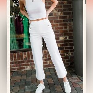 SPANX White Cropped Pants